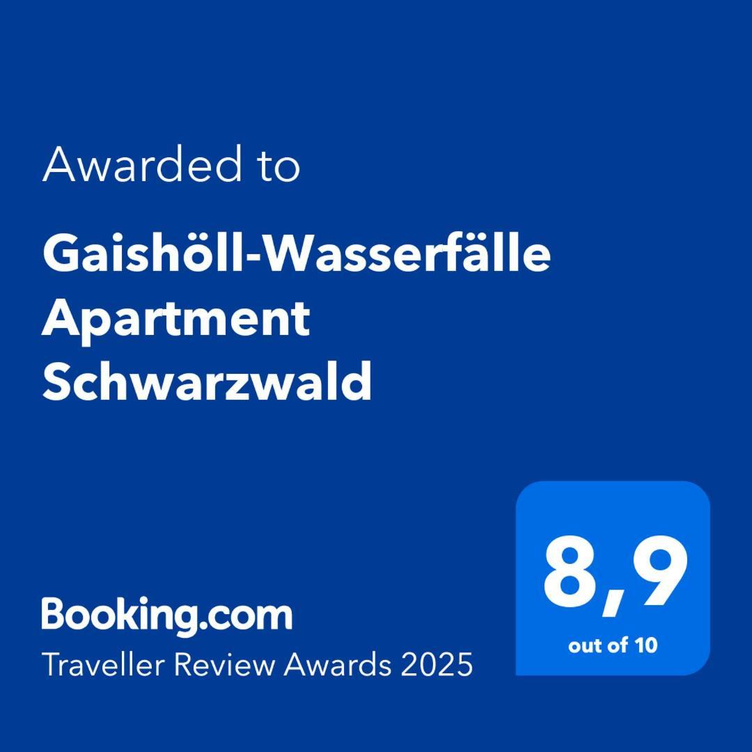 Gaishoell-Wasserfaelle Apartment Schwarzwald ซัสบาควัลเดิน ภายนอก รูปภาพ